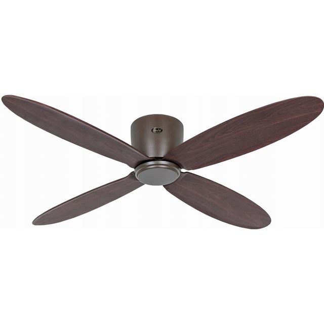 Wentylator ECO PLANO II 132cm z pilotem DC, WiFi - brąz