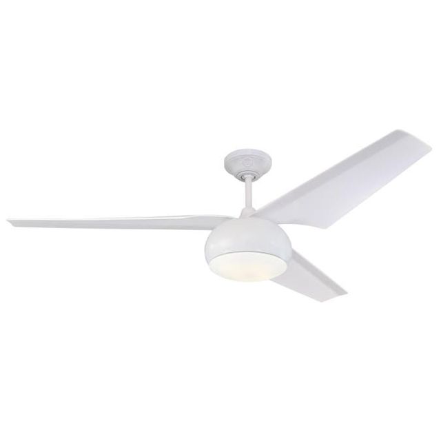 Wentylator MADELINE LED 142cm z pilotem biały