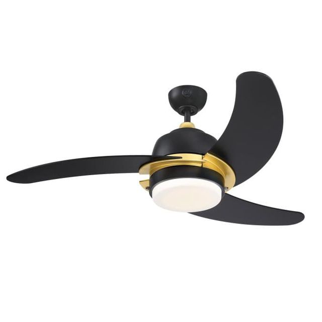 Wentylator SIMONE LED 122cm czarny