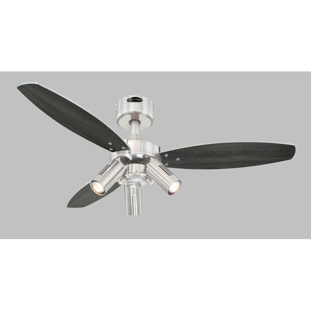 Wentylator sufitowy JET PLUS z pilotem 105cm - wenge/srebrne