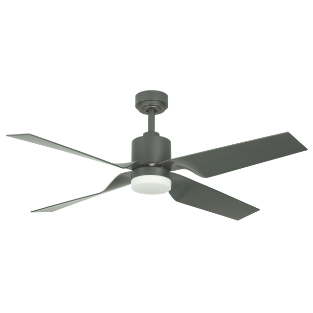 Wentylatory sufitowy TAU II  LED 18W DC 122cm z pilotem - nat. żelazo