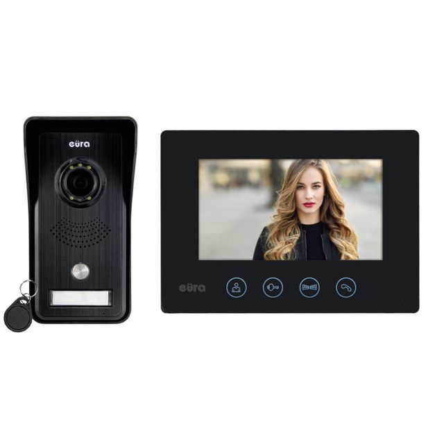 WIDEODOMOFON 7' VDP-A1A2, LCD 7'', czytnik RFID, otwieranie 2 wejść, AHD