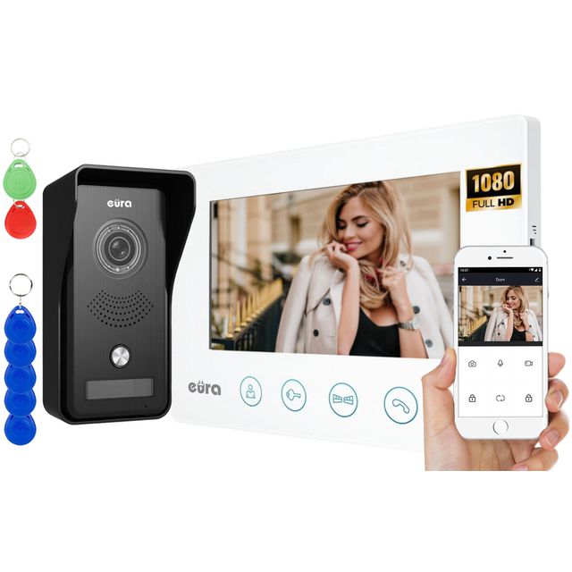 WIDEODOMOFON IP 7' AHD VDP-42A3 ''GAMMA +'' WiFi , TUYA, otw. 2 wejść, RFID