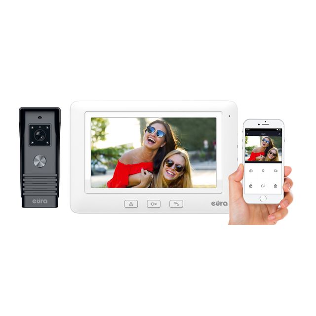 WIDEODOMOFON VDP-45A3-TY ALPHA+, 7'', WiFi, otwieranie 1 wejścia, AHD, Tuya - biały