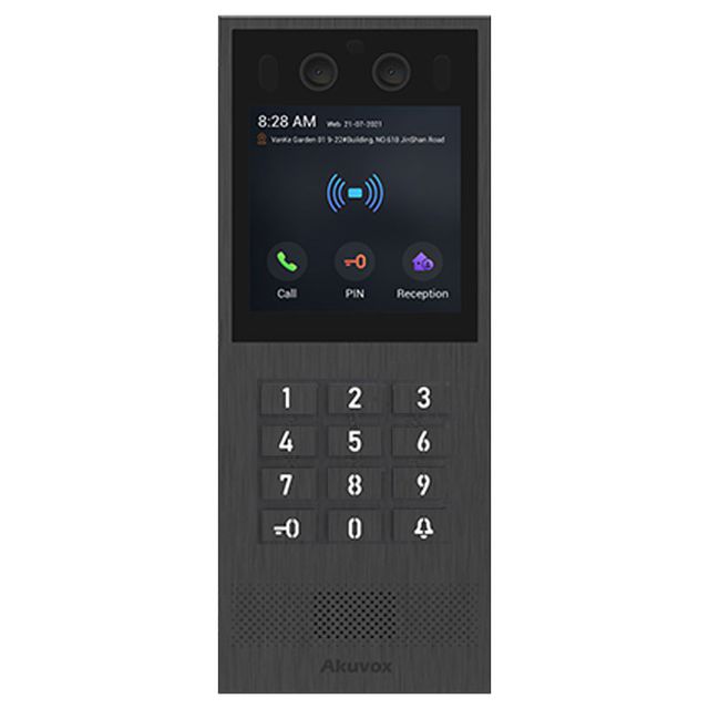 X912K - Panel zewnętrzny - zewnętrzny, wielorodzinny, rozpoznawanie twarzy, Bluetooth, NFC