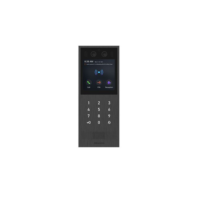 X912S - Panel zewnętrzny - zewnętrzny, wielorodzinny, rozpoznawanie twarzy, Bluetooth, NFC