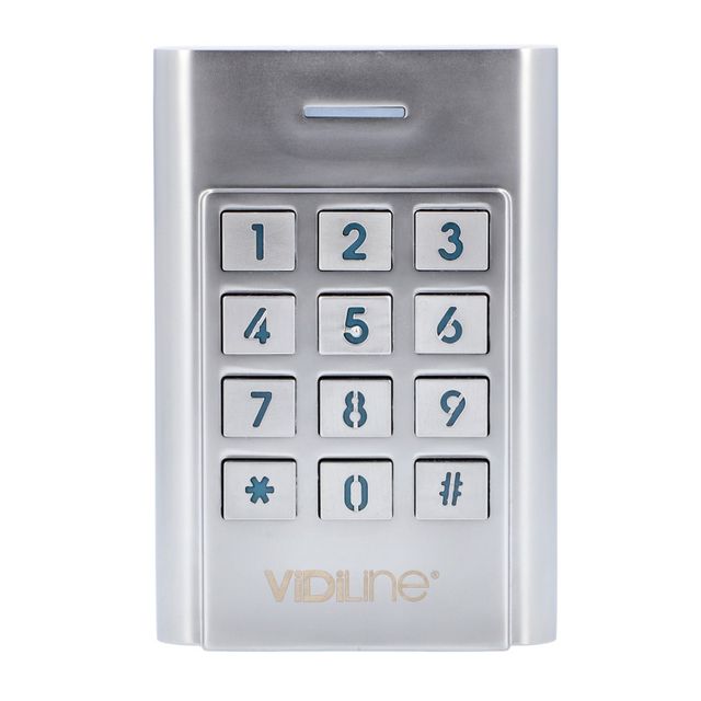 Zamek kodowy szyfrator metalowy slim VIDI-AC-4S-W