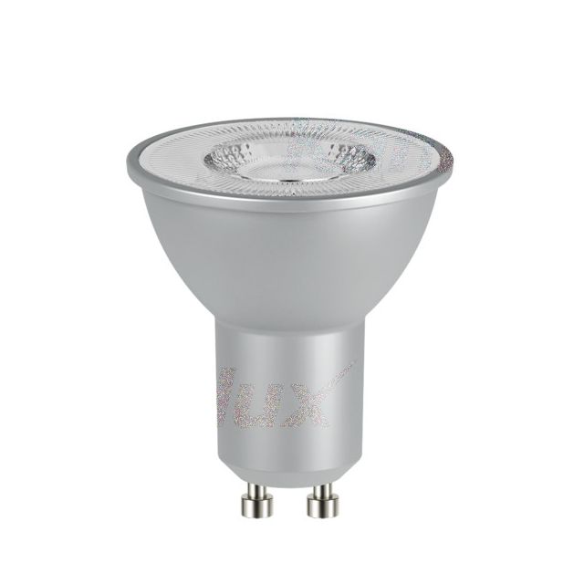 Żarówka IQ-LED GU10 7W Ra95 srebrna 2700K 110° DIM