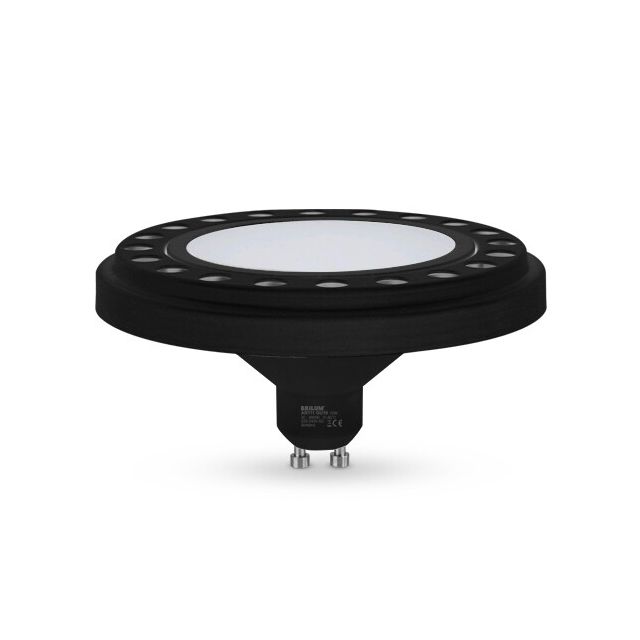 Żarówka LED AR111 GU10 12W 95lm/W 120° czarna neutralna