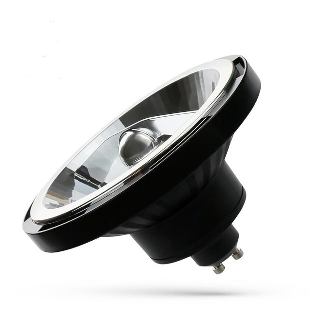Żarówka SPECTRUM LED AR111 GU10 10W 4000K 20° - czarny
