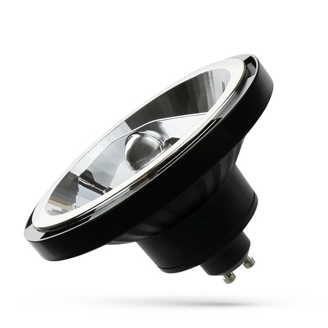Żarówka SPECTRUM LED AR111 GU10 12W 4000K 45° - czarny
