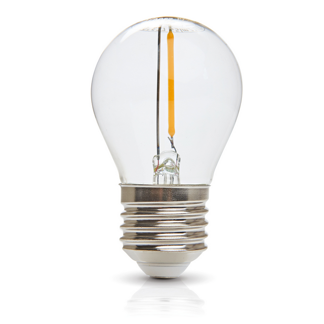 Żarówka LED kulka filament E27 1,3W 40lm/W G45 ciepła