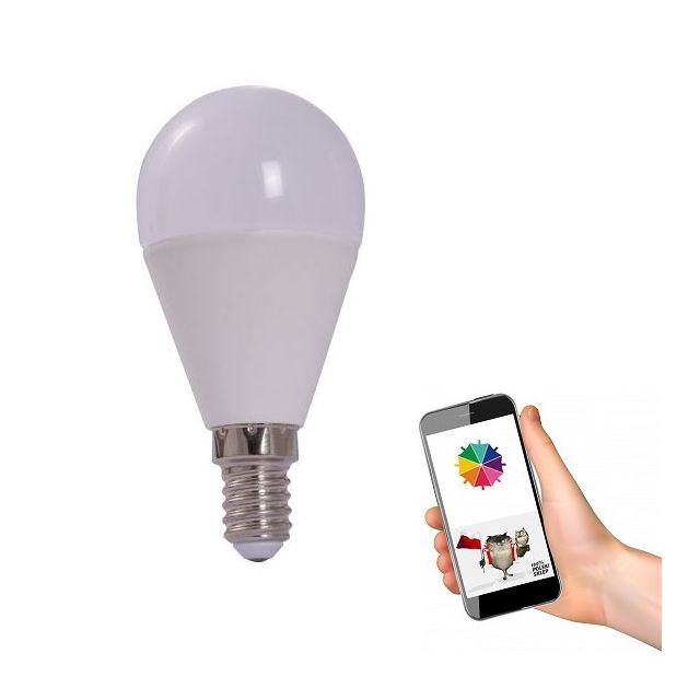Żarówka LED Smart Wi-Fi E14 G45 5W DIM 2700K-6500K + RGB