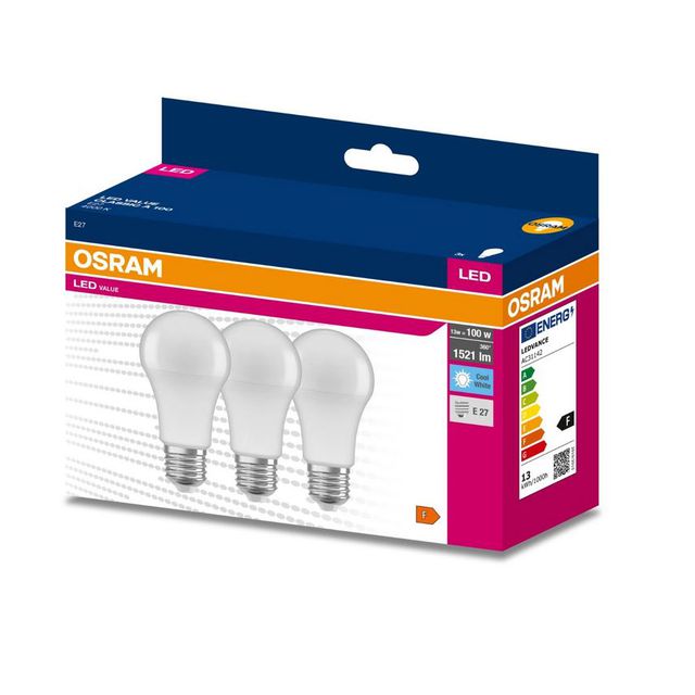 Żarówka LED Value Classic E27 13W 4000K neutralna - 3szt
