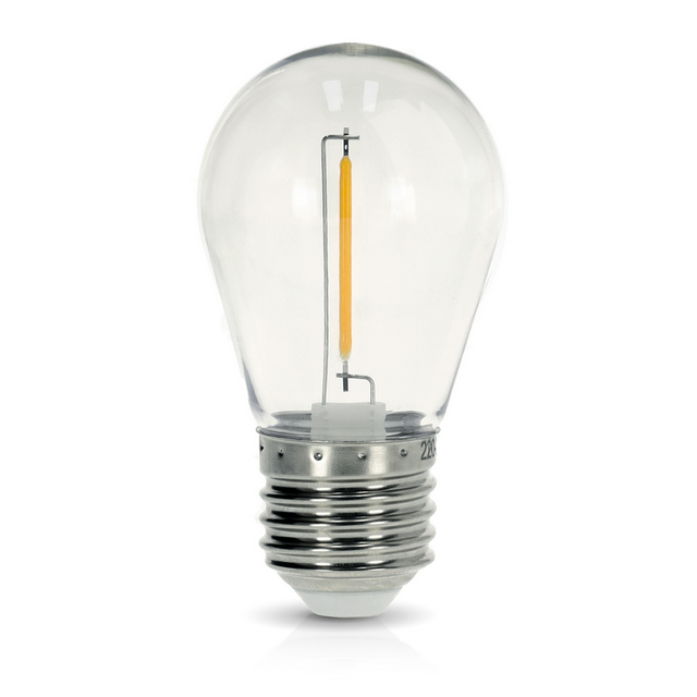 Żarówka LED2B kulka filament E27 1W 50lm/W G45 2700K ciepła