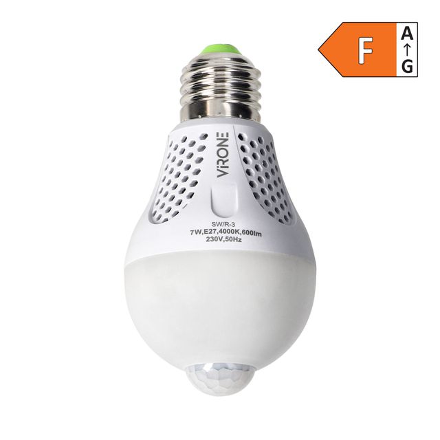 Żarówka NAMIB LED z czujnikiem ruchu PIR 7W A60 600lm 4000K