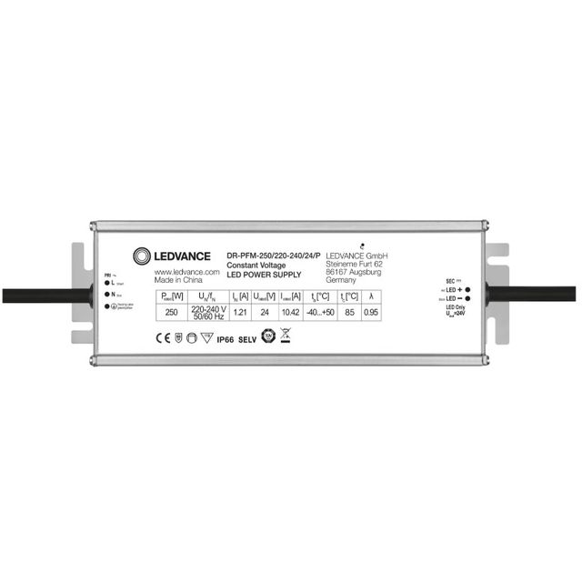 Zasilacz LED DR-PFM 250W 24V IP66 5 lat gwarancji