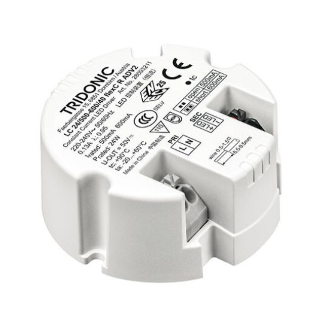 Zasilacz LED LC 24W 500, 600mA flexC R ADV ROUND