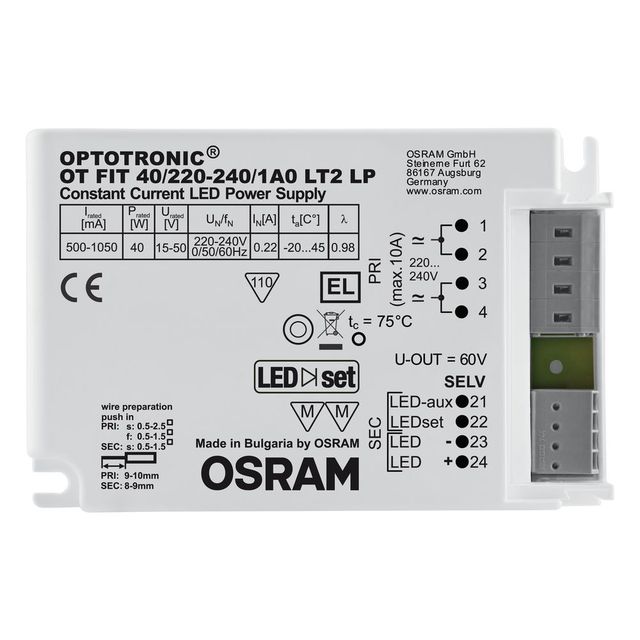 Zasilacz OSRAM OT FIT 40W 500mA...1050mA LT2 LP