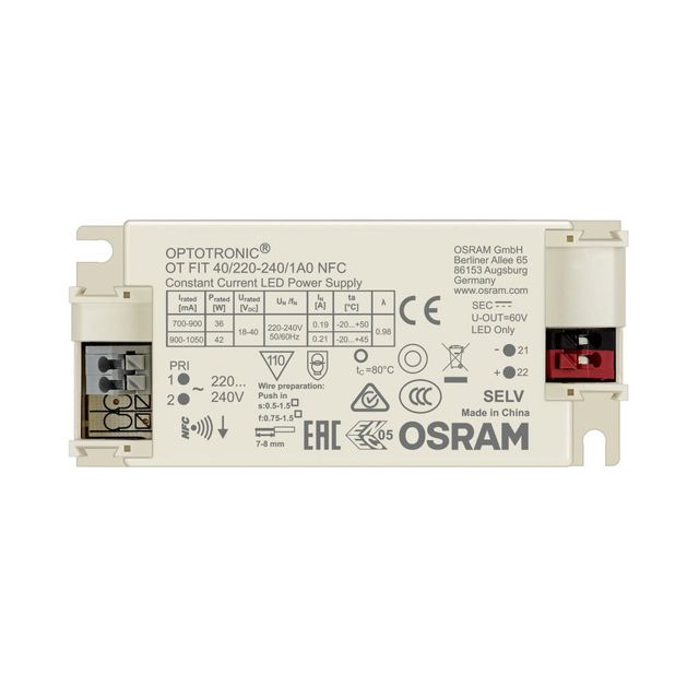 Zasilacz programowalny NFC OT FIT 40W 700...1050 mA