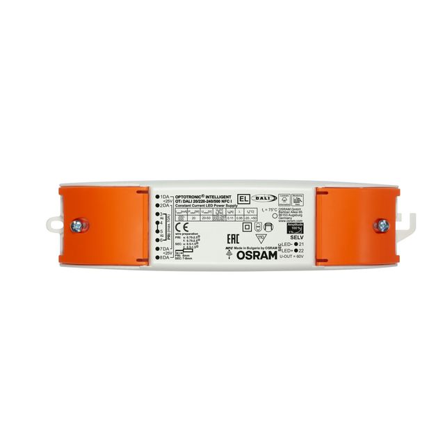 Zasilacz programowalny OTi DALI 20W 200mA...500mA NFC I