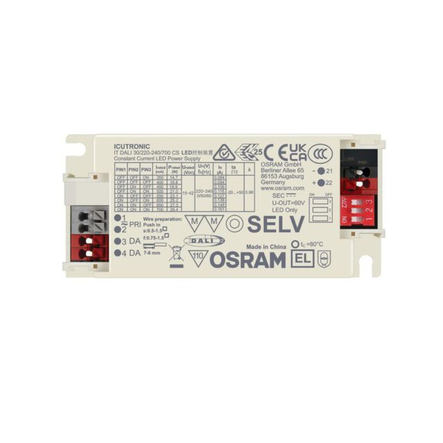 Zasilacz prądowy IT DALI 30W 350 / 400 / 450 / 500 / 550 / 600 / 650 / 700mA  CS