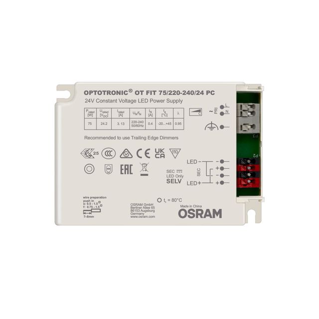 Zasilacz ściemniany fazowo OT FIT 75W 24V phase cut DIM