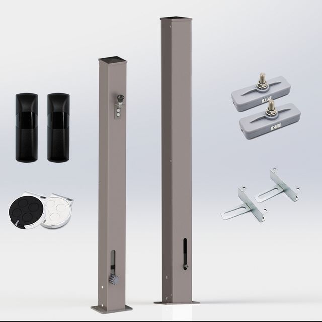 Zestaw bramy przesuwnej w słupie 160cm do 800kg Safe POLO800