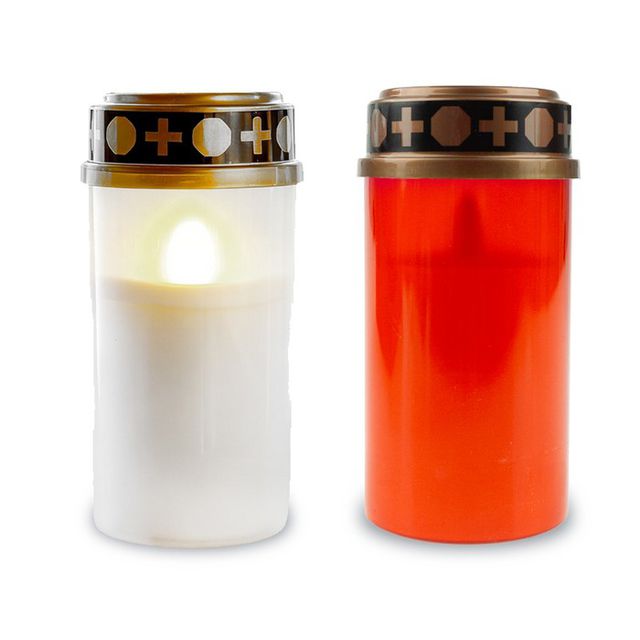 Znicz LED 10cm do 30 dni świecenia 2xAA w komplecie