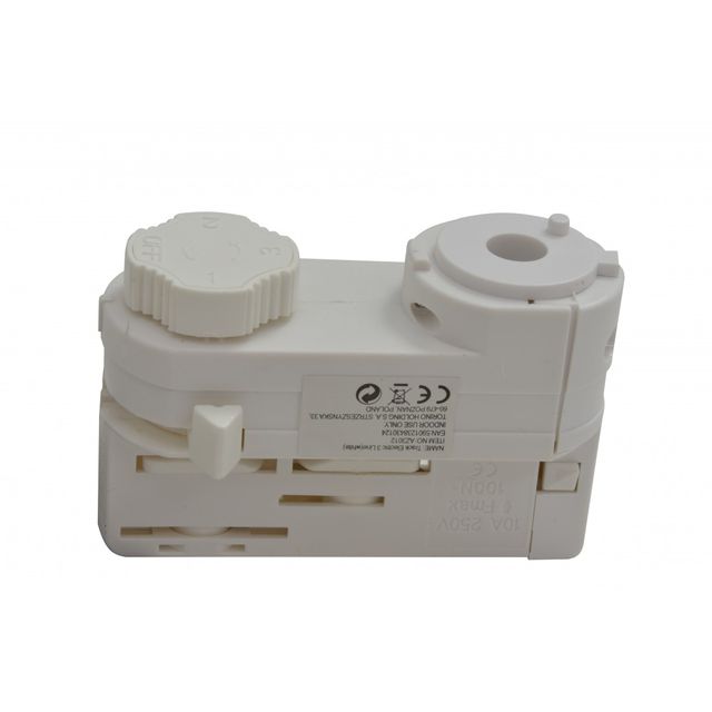 Adapter do szyny 3-fazowej AZZARDO - biały