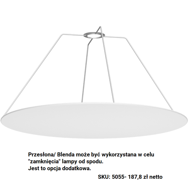 Blenda do lamp wiszących GANDRA SHILO - biały