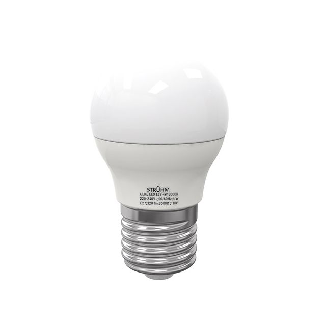 Żarówka LED kulka ULKE E27 4W 100lm/W G45 ciepła