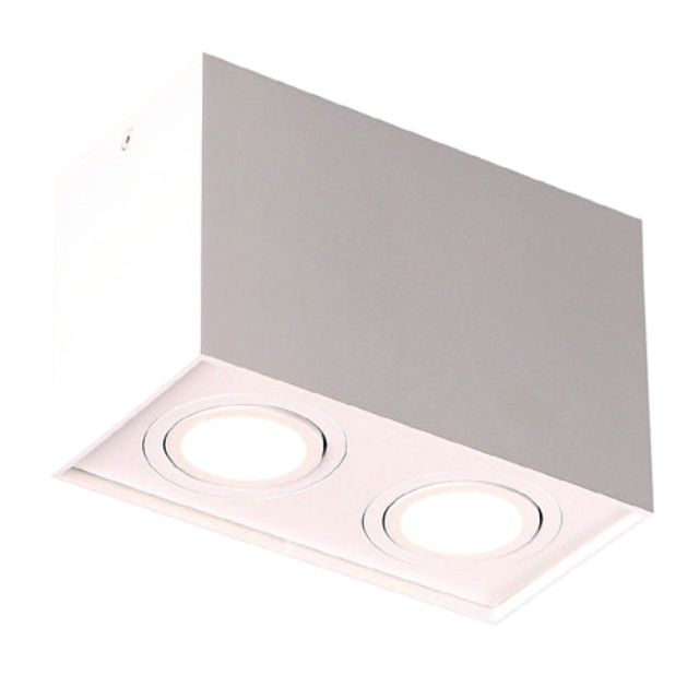 Downlight BASIC SQUARE II 2xGU10 - biały