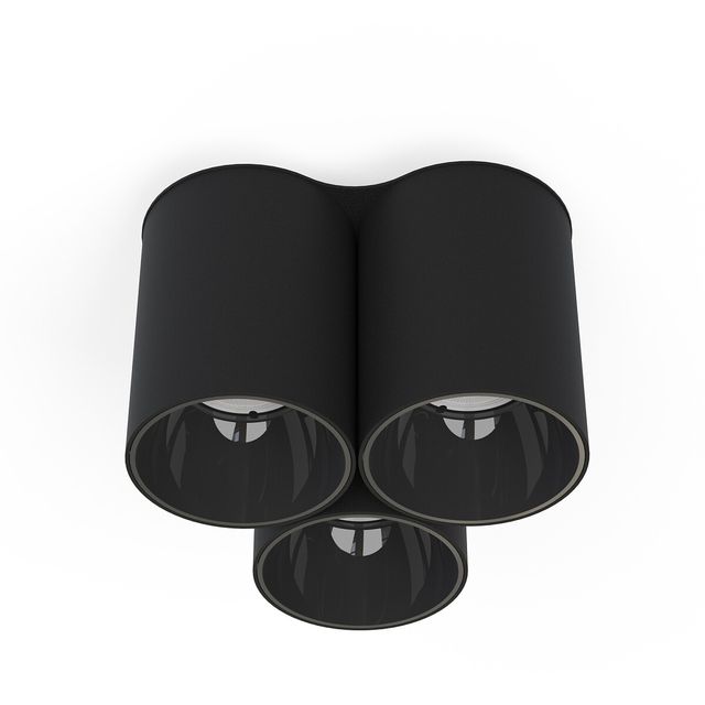 Downlight natynkowy EYE TONE III 3xGU10 - czarny