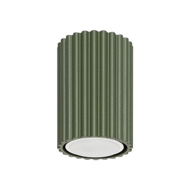 Downlight natynkowy KARBON 10cm GU10 - oliwkowy