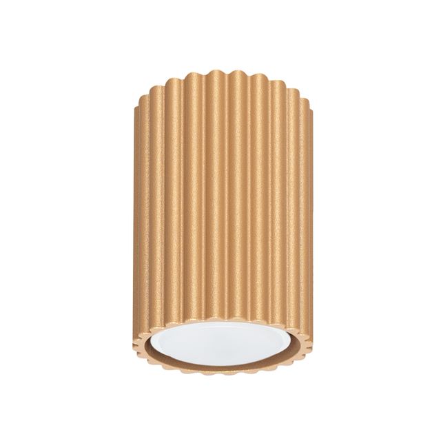 Downlight natynkowy KARBON 10cm GU10 - złoty