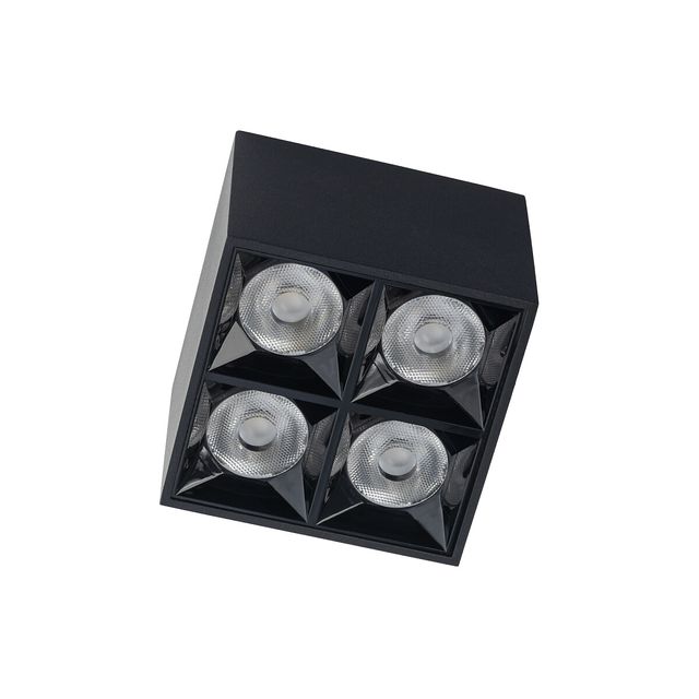 Downlight natynkowy MIDI LED 16W 3000K 36° CRI90 - czarny