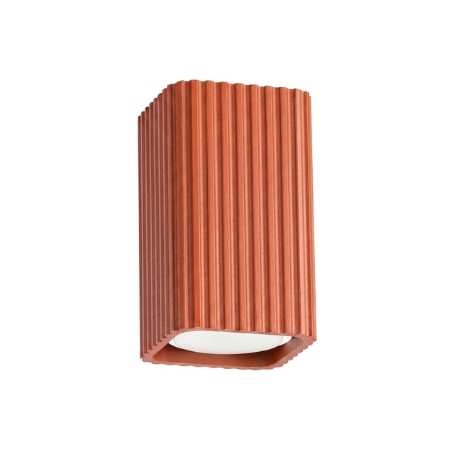 Downlight natynkowy RAYO 10cm GU10 - ochra czerwona