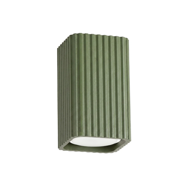 Downlight natynkowy RAYO 10cm GU10 - zielony oliwkowy