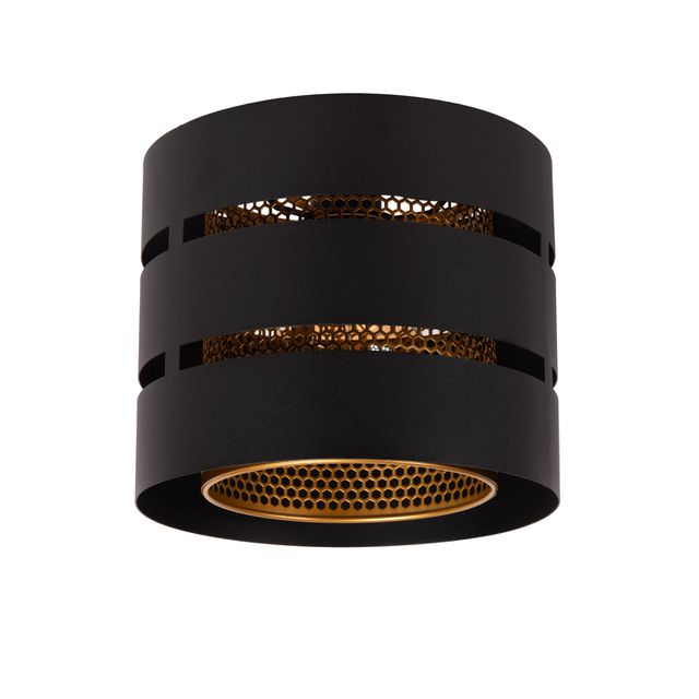 Downlight natynkowy ROSAS E27 - czarny/złoty