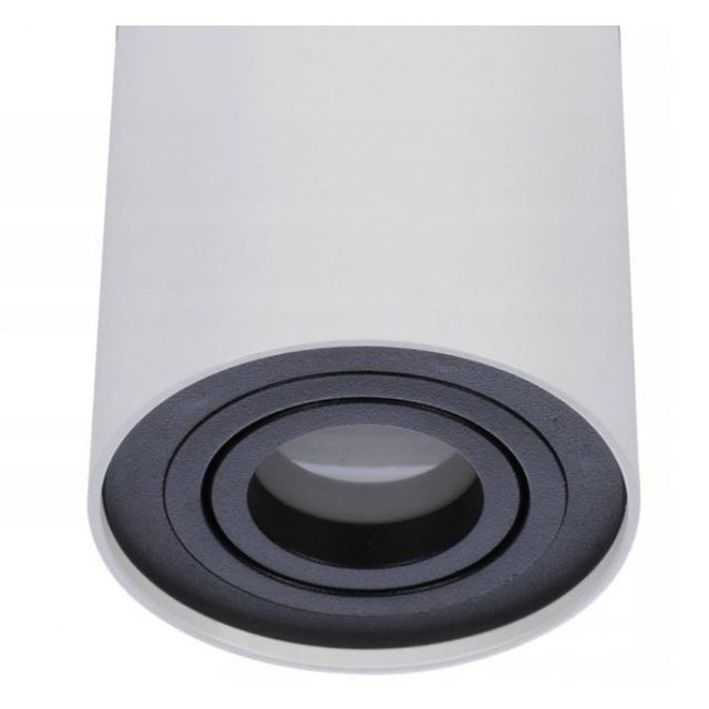 Downlight NT nastawny BROSS 1 GU10 IP20 - biały/czarny