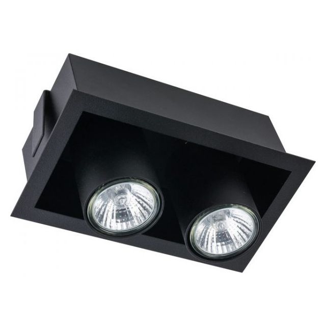 Downlight podtynkowy EYE MOD II 2xGU10 - czarny
