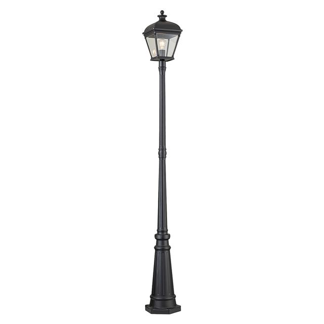 Duża lampa stojąca ogrodowa BAYVIEW L E27 IP44 - czarny