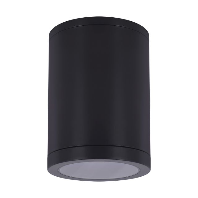 Duża tuba hermetyczna lampa sufitowa MESA E27 IP54 czarna