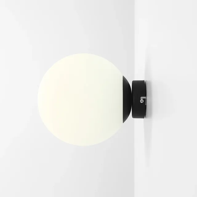 Kinkiet BALL M E27 - czarny/biały