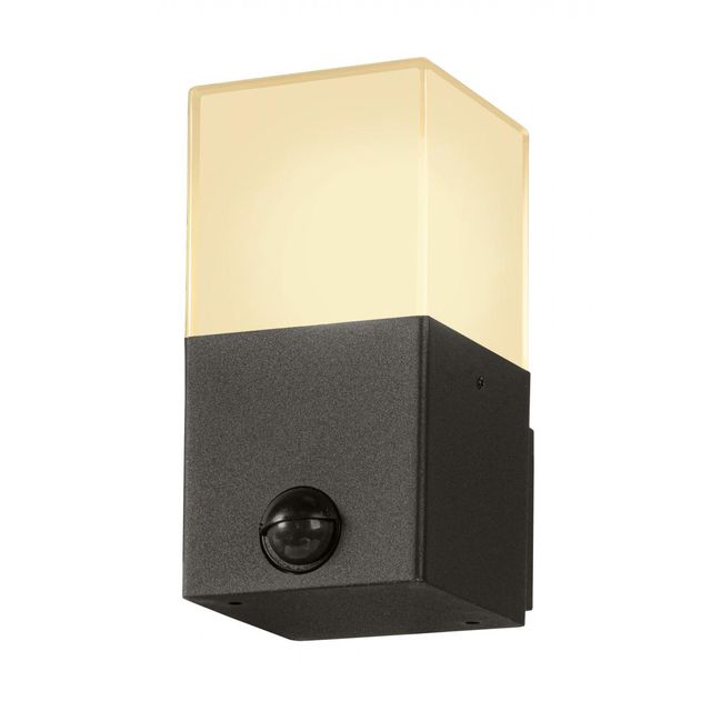 Kinkiet GRAFIT SENSOR WL Square E27 IP44 - antracyt