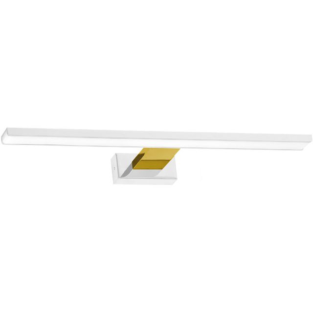 Kinkiet łazienkowy SHINE 60 LED 13,8W 4000K IP44 - biały/złoty
