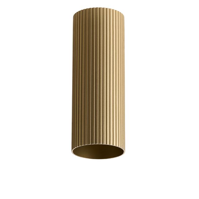 Klosz ryflowany do bazy LUCAS AZZARDO 40cm - złoty anodowany