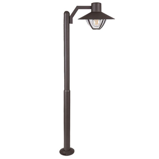 Lampa ogrodowa ALMADA E27 IP44 stojąca - brązowy