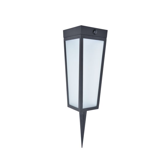 Lampa ogrodowa solarna wbijana DIAS SOLAR 8,4W RGBW IP44 PIR DIM - czarny